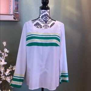 Very fresh green neon yellow blouse